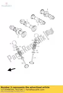 Suzuki 1272048G00 nokkenas comp - Onderkant