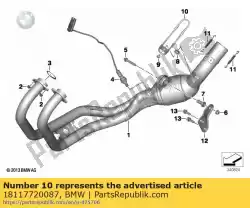 Aqui você pode pedir o tampa, coletor em BMW , com o número da peça 18117720087: