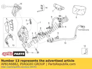 Piaggio Group AP8146882 pinza de freno conectar .. cpl. - Lado inferior