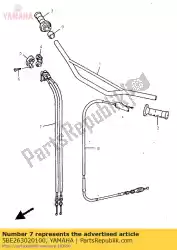 Qui puoi ordinare cavo dell'acceleratore da Yamaha , con numero parte 5BE263020100: