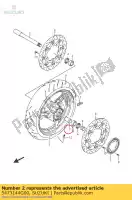 5473144G00, Suzuki, entretoise, avant wh suzuki gsr  u a zaue ua za aue ue z s gsr600 gsr600a gsr750 gsr750a gsr750za 600 750 , Nouveau