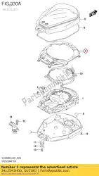Aquí puede pedir placa, speedomet de Suzuki , con el número de pieza 3412543H00: