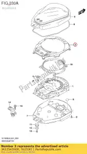 Suzuki 3412543H00 placa, speedomet - Lado inferior