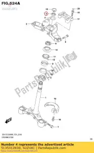 suzuki 5135312K00 nuez - Lado inferior