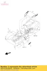 yamaha 992410018000 emblème, yamaha - La partie au fond