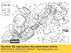 Aprilia AP8230923, Compartiment pour casque, OEM: Aprilia AP8230923