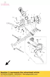 Ici, vous pouvez commander le support, levier supérieur 1 auprès de Yamaha , avec le numéro de pièce 5UY829120000: