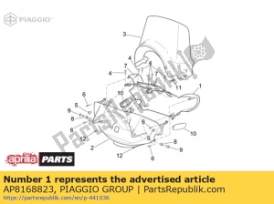aprilia AP8168823 coprimanubrio v.blu - Il fondo