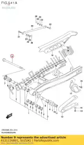 suzuki 6121126B01 eixo, rr.sw.arm - Lado inferior