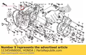 honda 11345HN8000 uszczelka rr. pokrywa - Dół