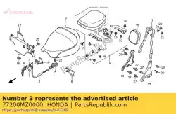 Here you can order the seat assy., main from Honda, with part number 77200MZ0000: