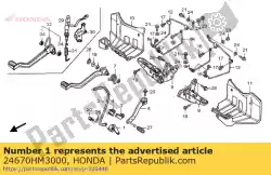 Here you can order the no description available at the moment from Honda, with part number 24670HM3000: