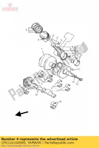 yamaha 1FK116100000 set di fasce elastiche (std) - Il fondo