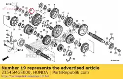 Tutaj możesz zamówić zawleczka, wa? Ek po? Redni od Honda , z numerem części 23545MGE000: