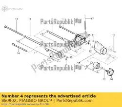 Ici, vous pouvez commander le bras oscillant côté moteur auprès de Piaggio Group , avec le numéro de pièce 860902: