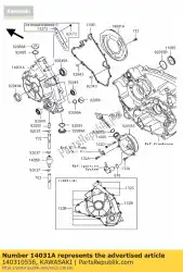 Qui puoi ordinare coperchio generatore da Kawasaki , con numero parte 140310556: