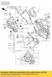 Kawasaki 140310556 coperchio generatore - Il fondo