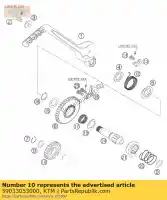 59033053000, KTM, engranaje intermedio 24-t ktm exc mxc smr sms sx sxs xc 250 400 450 520 525 540 560 1999 2000 2001 2002 2003 2004 2005 2006 2007, Nuevo