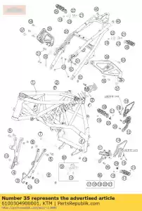 ktm 6100304900001 stopa. hamulec. ty? ty? r / s 05 - Dół