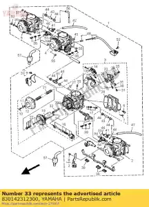 yamaha 830142312300 jet, principal (# 115) - La partie au fond