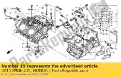 Tutaj możesz zamówić wi? Zka pomocnicza silnika (2) od Honda , z numerem części 32113MGED01: