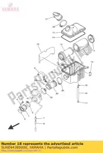 yamaha 5UHE44380000 clipe, limpador de ralos - Lado inferior