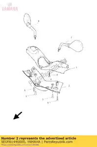 yamaha 5EUF61440000 cubierta, manillar inferior 1 - Lado inferior