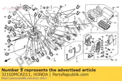 Here you can order the harness wire from Honda, with part number 32100MCAD11: