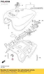 Suzuki 4454113E10 kussen, brandstof ta - Onderkant