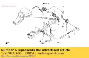Honda 17269MAL600 blijf, ventileer sol. - Onderkant