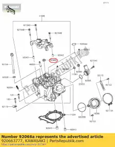 Kawasaki 920663777 wtyczka 10x16,6 - Dół