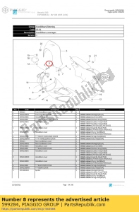 aprilia 599284 washer - Bottom side