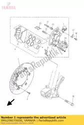 Here you can order the disc brake assy from Yamaha, with part number 5MV2581T0000: