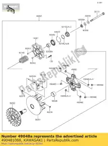 Kawasaki 490481088 schoen, t = 7,3 - Onderkant