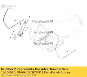Piaggio Group 1B006680 rechter schildrand - Onderkant