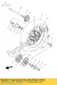 yamaha 944401701300 rand - Onderkant