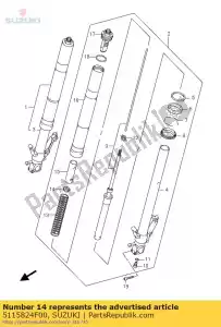 suzuki 5115824F00 molla di guida - Il fondo