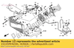 Tutaj możesz zamówić brak opisu w tej chwili od Honda , z numerem części 19105MFAD00:
