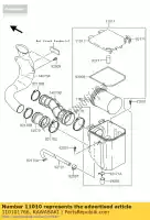 110101766, Kawasaki, filter-assy-air kvf360-a1 kawasaki kvf 360 2003 2004 2005 2006 2007 2008 2009 2010 2011 2012 2013, New