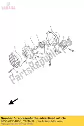 Aquí puede pedir tornillo, cabeza plana de Yamaha , con el número de pieza 985070354000: