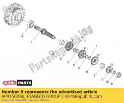 Tutaj możesz zamówić bieg 4a su prim. Z = 20 od Piaggio Group , z numerem części AP9150266: