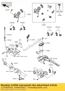 kawasaki 110560959 suporte vn1700kbf - Lado inferior