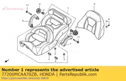 Aquí puede pedir asiento comp., doble calefacción * tipo2 * (tipo2) de Honda , con el número de pieza 77200MCAA70ZB: