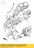 51J83570F000, Yamaha, conjunto do velocímetro yamaha xj 600, Novo