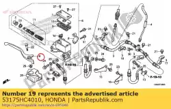 Tutaj możesz zamówić d? Wignia, r. Uchwyt kierownicy od Honda , z numerem części 53175HC4010: