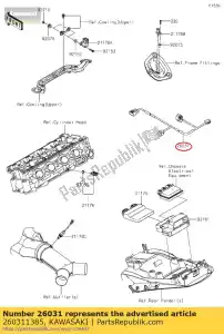 Kawasaki 260311385 aprovechar - Lado inferior