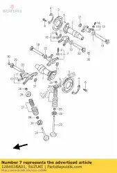 Qui puoi ordinare braccio, valvola rocke da Suzuki , con numero parte 1284038A01: