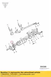 Here you can order the bearing, ball unshld 20x42x8 from Triumph, with part number T3800090: