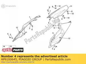 Piaggio Group AP9100645 ?ruba z ko?nierzem m6x16 inox - Dół