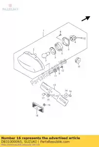 suzuki D831000065 écrou 6mm - La partie au fond